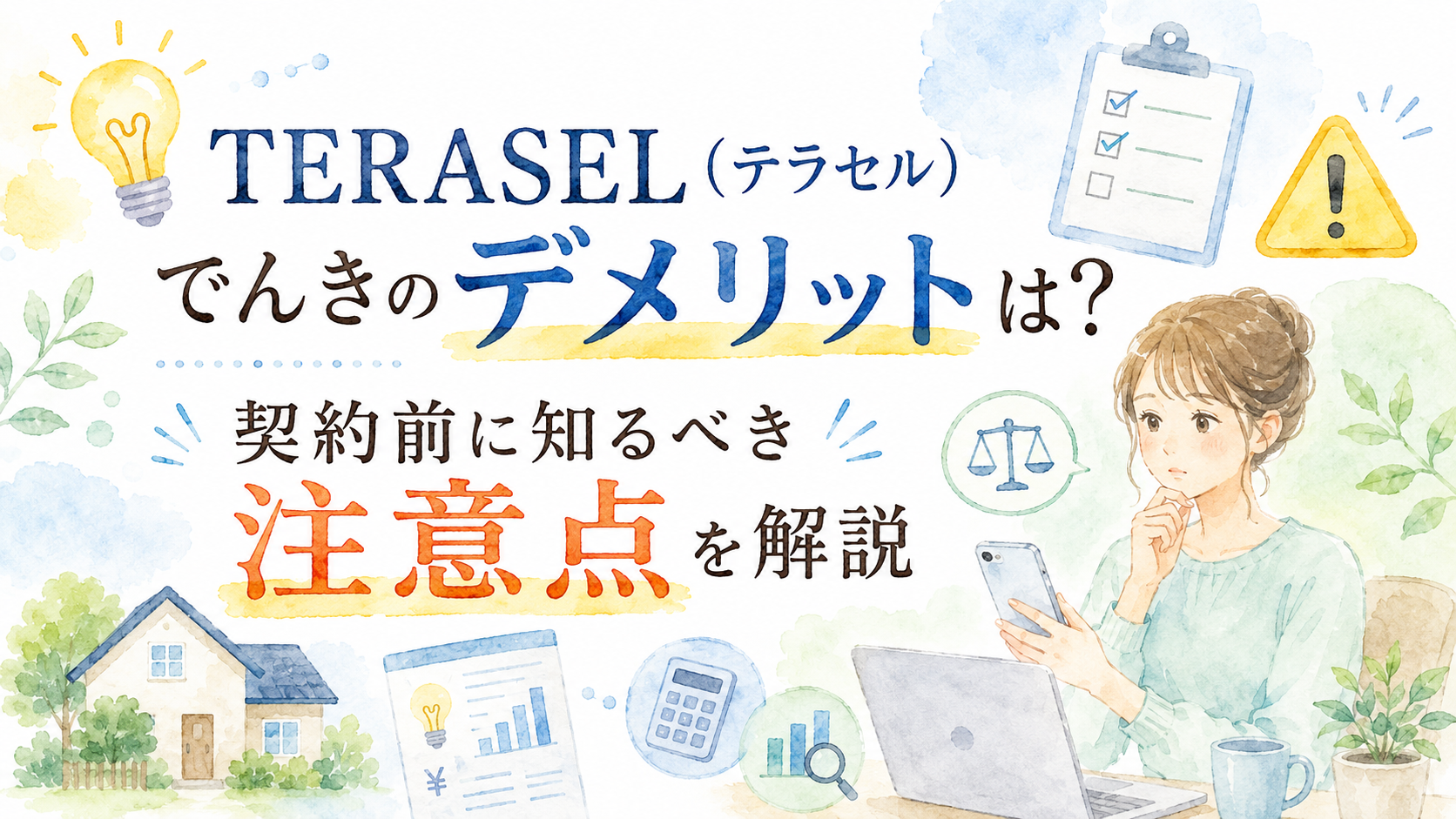 TERASEL（テラセル）でんきのデメリットは？契約前に知るべき注意点を解説